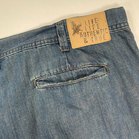 True Nation,  Relaxed Fit, Jean Shorts, Big and Tall Size 52, Distressed Jeans - Picture 5 of 5